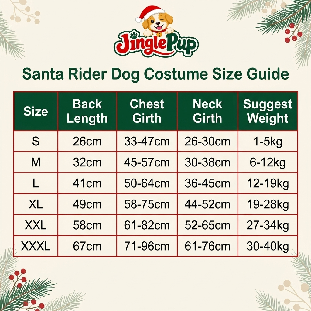 JinglePup™ Santa Dog Costume