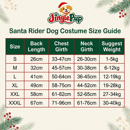 JinglePup™ Santa Dog Costume