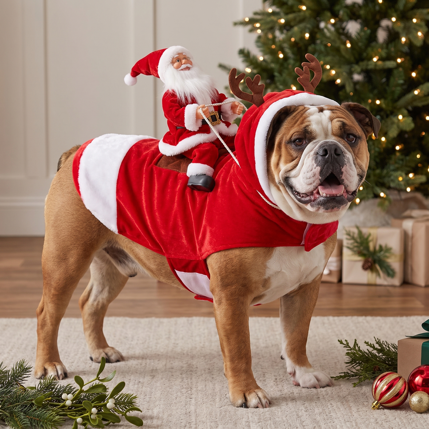JinglePup™ Santa Dog Costume