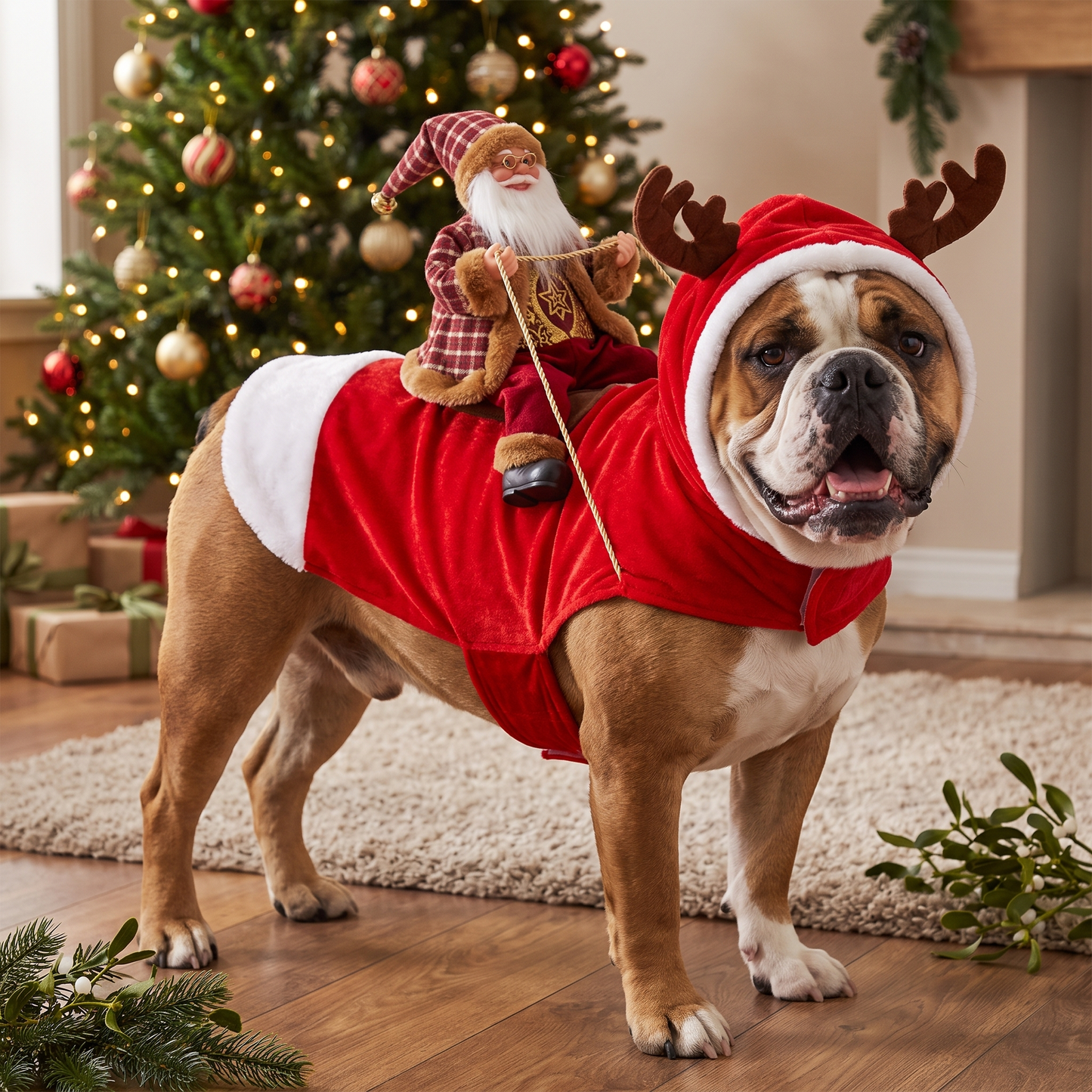 JinglePup™ Santa Dog Costume